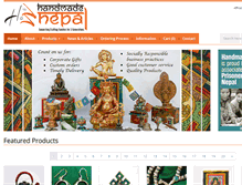 Tablet Screenshot of handmadenepal.com.np